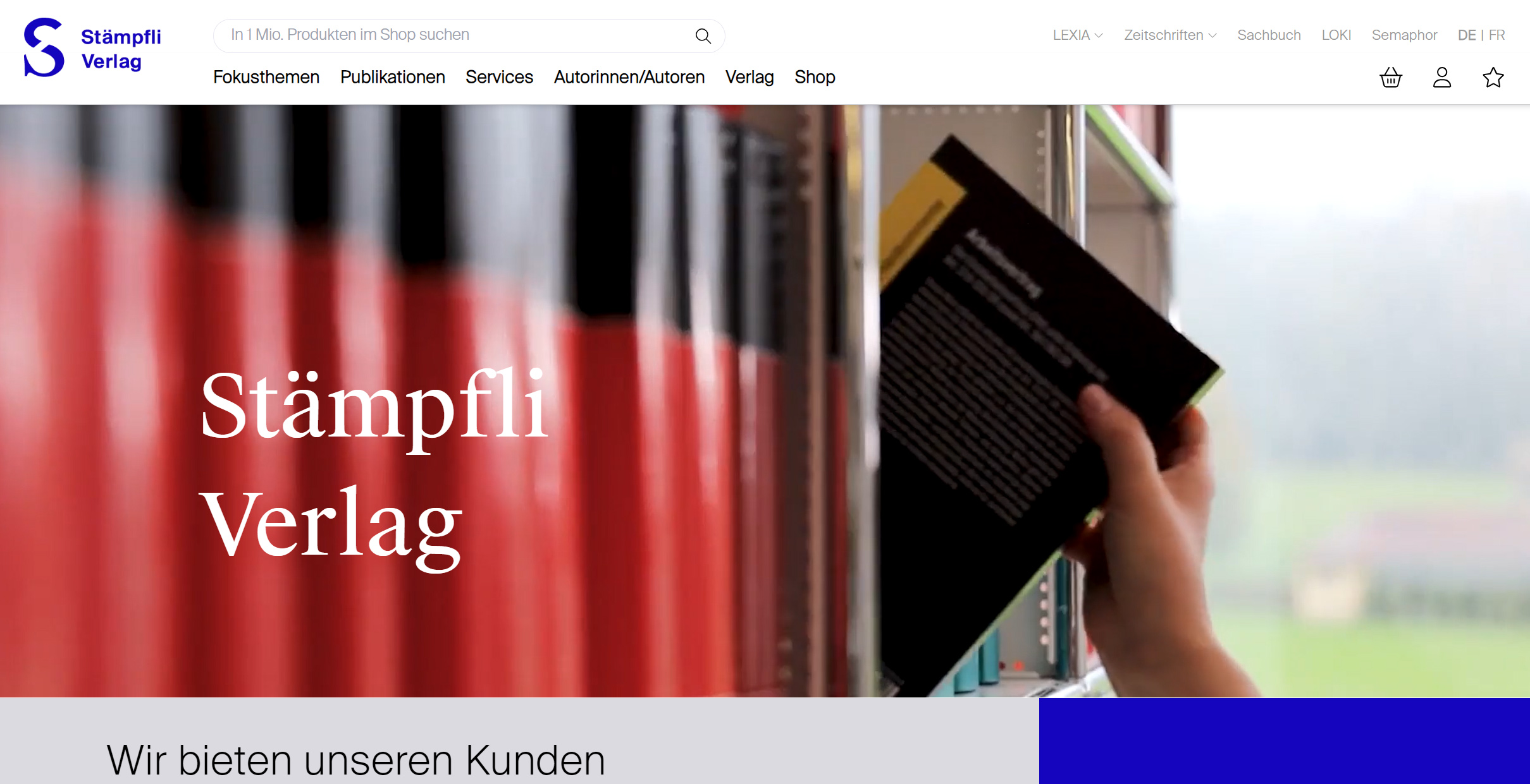 Stämpfli Verlag: Relaunch Webshop